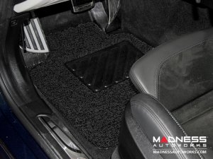 Alfa Romeo Giulia Floor Mats - All Weather - Soft Touch PVC Loop - Front + Rear - Black - RWD Alfa Romeo Giulia Floor Mats - All Weather - Soft Touch PVC Loop - Front + Rear - Black - RWD